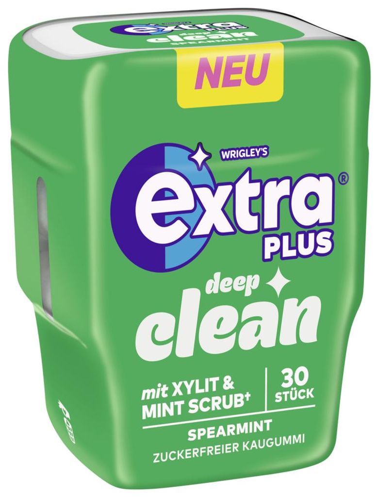 EXTRA® Plus Dose Deep Clean Spearmint 6x30 Dragees Produktbild 