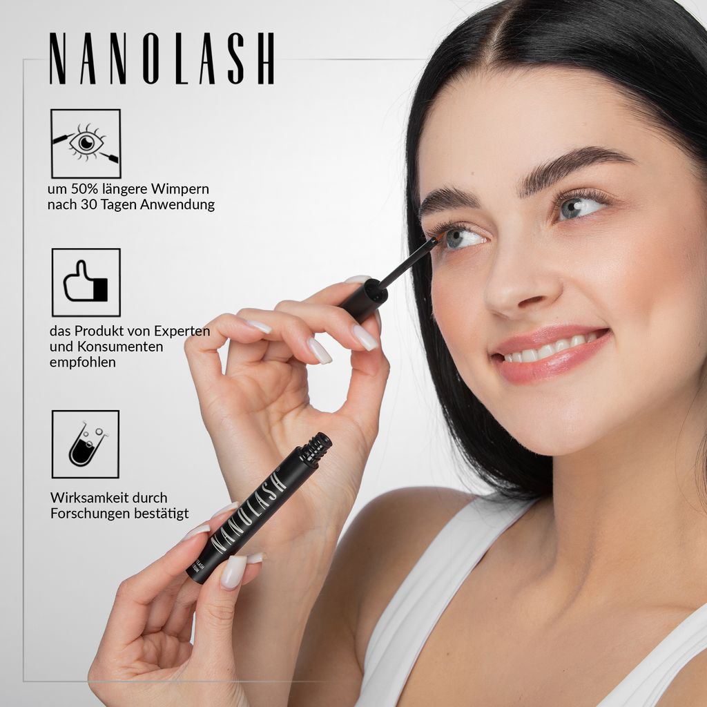 Wimpernserum Nanolash Serum 3 ml - Wimpern Booster dichte Produktbild 6