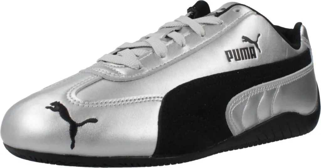 Puma Speedcat Femme Argent Métallisé - Semelle Fine et Style Racing