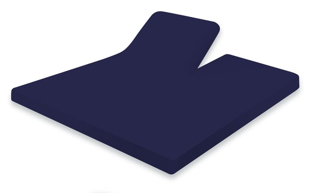 Eleganzzz Split-Topper-Spannbetttuch Jersey Stretch – Blau – 180x210/220 – 2-teilig & dehnbar