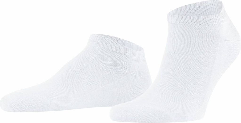 FALKE Herren Socken - Family Sneaker, Anti-Slip-System, Baumwollmischung, Uni Weiß 47-50