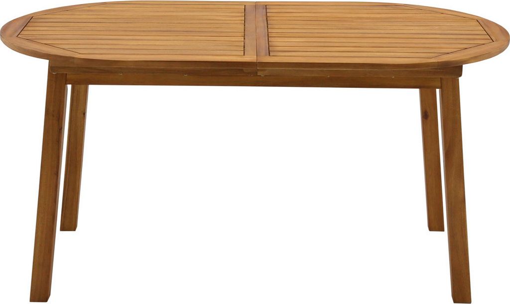 Miliboo - Ausziehbarer Gartentisch mit integrierter Verlängerung aus Massivholz B160-210 cm MAYEL