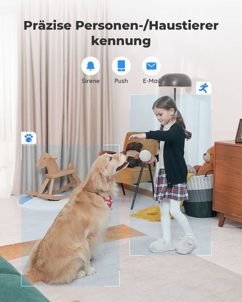Reolink 5MP PTZ WLAN Kamera Überwachungskamera Innen, Produktbild 3
