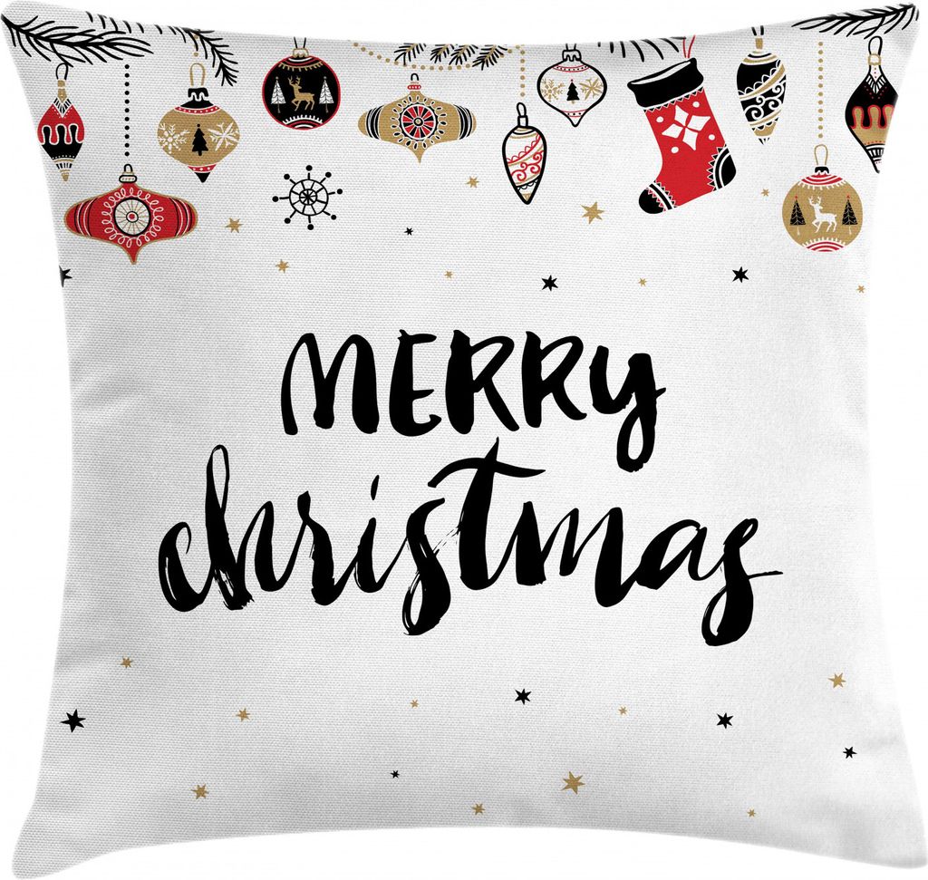 ABAKUHAUS Noel Kissenbezug, Modernes inspirierendes Zitat, Waschbar mit Reißverschluss Kissenhülle mit Farbfesten Klaren Farben Beidseitiger Druc...