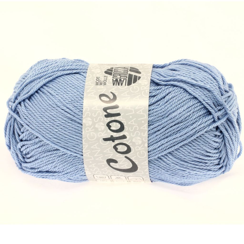 Lana Grossa Cotone 033 Hellblau 50g Produktbild 