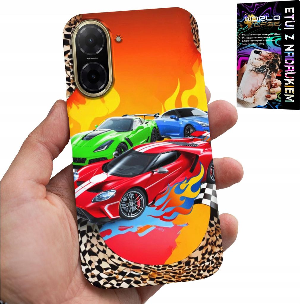 Hülle Für Xiaomi Redmi A5 - Für Kinder, Rennwagen + Glas