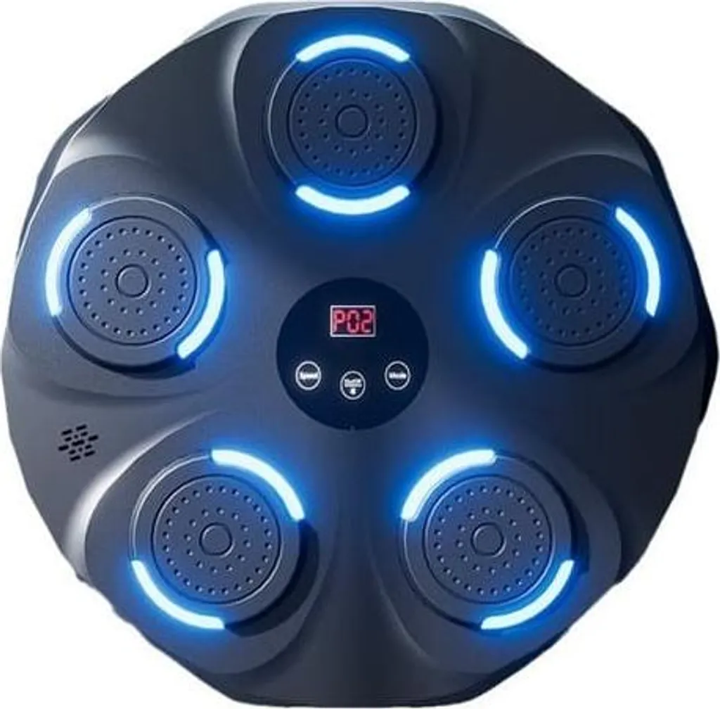 Machine de boxe intelligente avec LED et musique Bluetooth, cible murale - 3