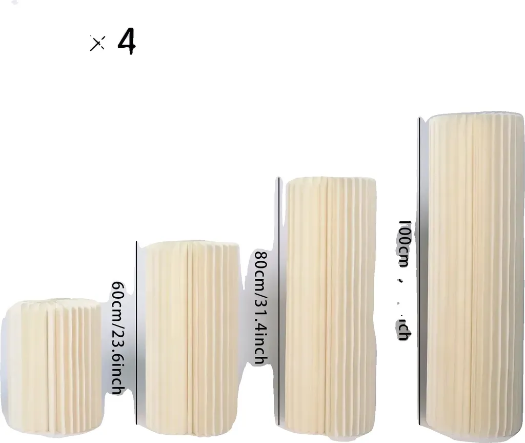 Colonne décorative pliable en papier design romantique multi-tailles