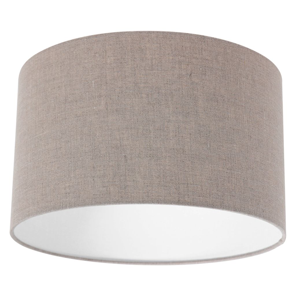 Lampenschirm - grau - Lampenkappen - textil - Ø 30cm - E27 Produktbild 