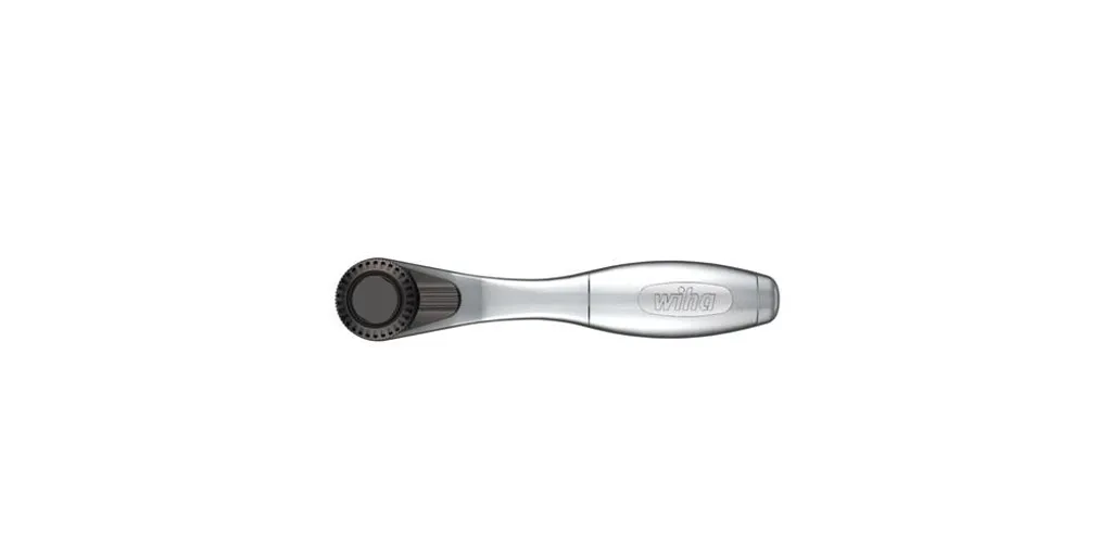 Wiha 36931 Cricchetto 90 mm 1/4" - Compatto, Forte e Affidabile
