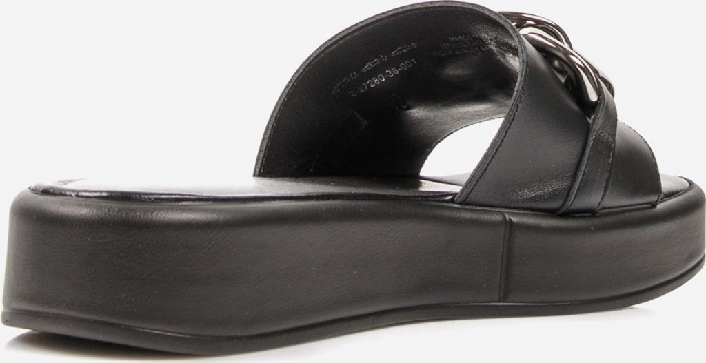 MARCO TOZZI Damen Leder Clogs Pantoletten Kette Plateau Produktbild 21