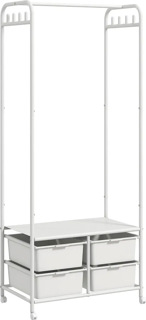 Meuble vestiaire d'entrée gain de place avec étagère à chaussures