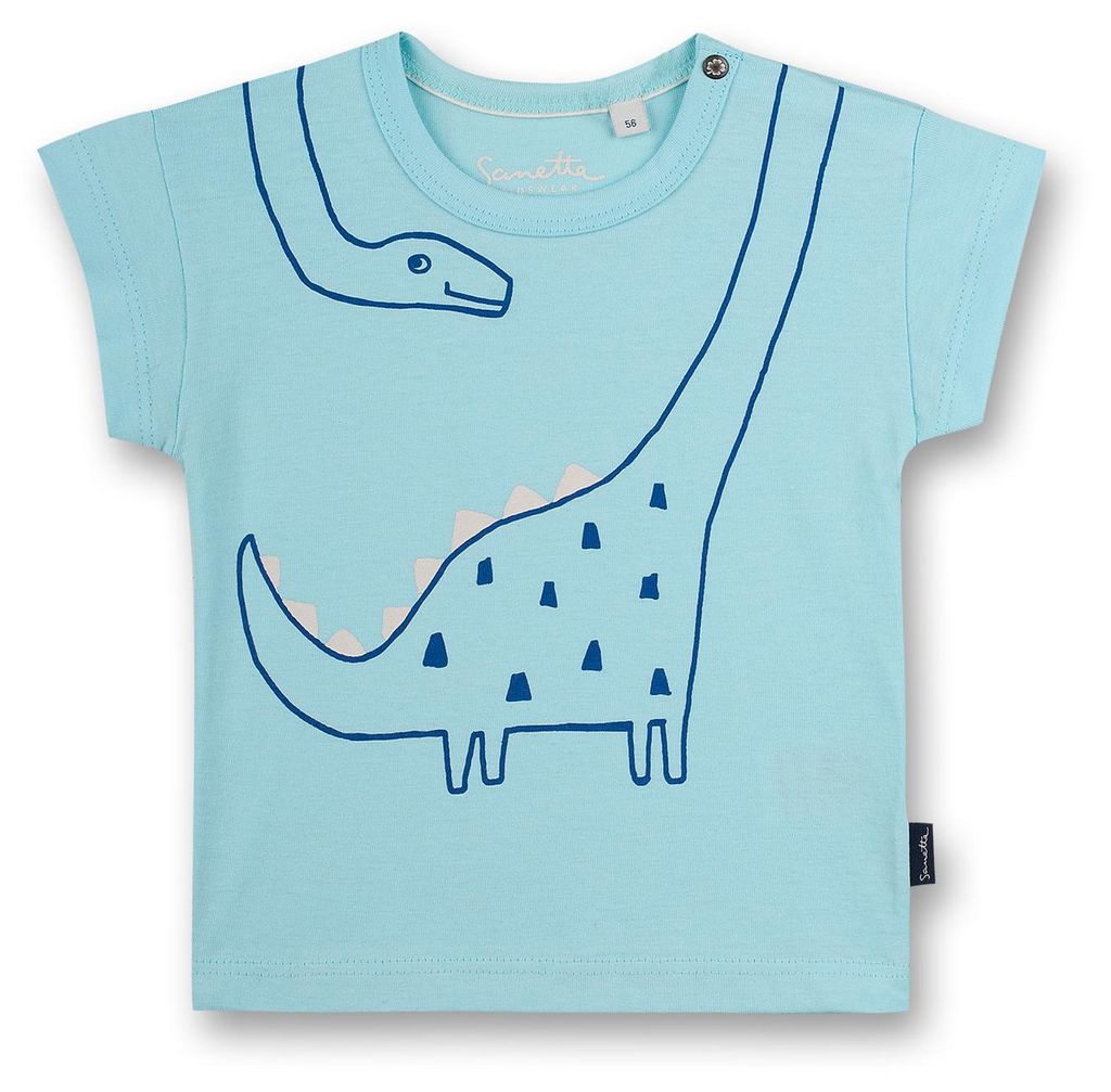 Sanetta Kidswear Jungen T-Shirt hellblau Dino 62
