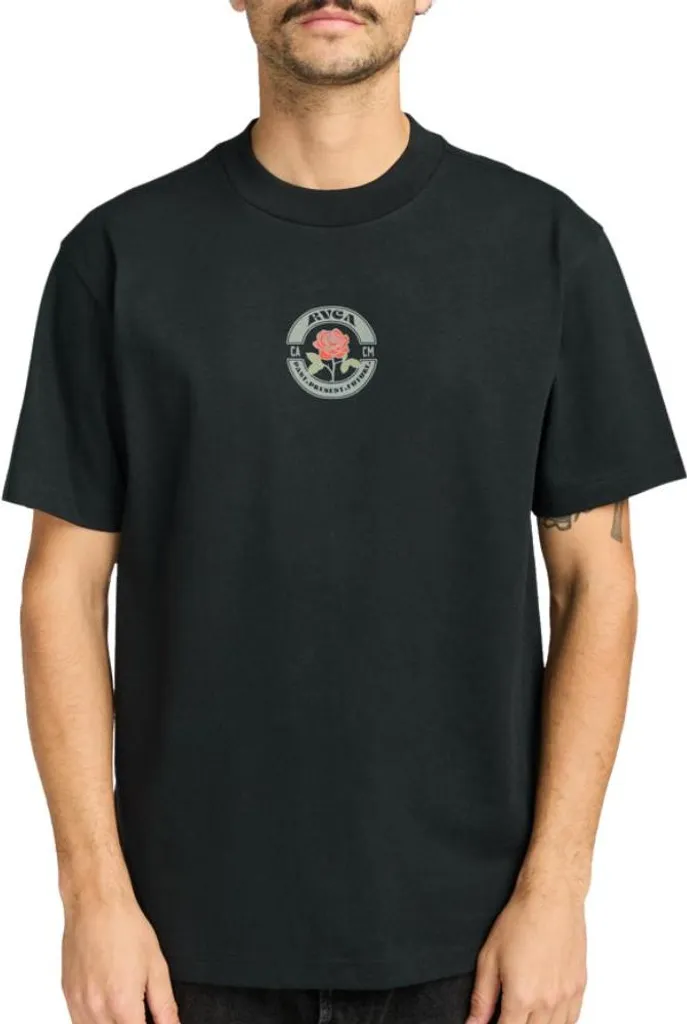 T-shirt Skate RVCA Roses Poster Nero XL | Resistente e Comoda