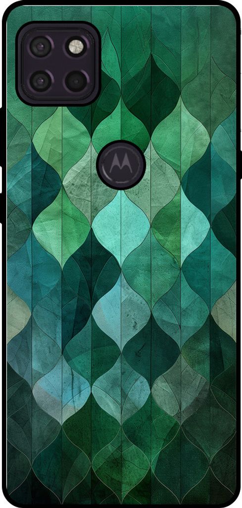 Smartphonica Telefon Fall geeignet für Motorola Moto G5 mit grünen Blättern drucken - TPU zurück Abdeckung Fall grünes Blatt-Design - Grün