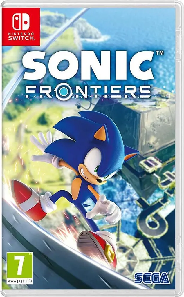 Sonic Frontiers Day 1 Switch jeu de plateforme bleu en zone ouverte PAL