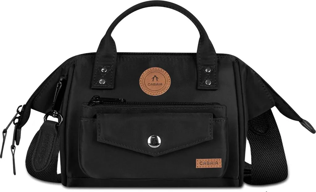Cabaia Crossbody Adventurer Cambridge Black - Borsa Vegana Eco-friendly