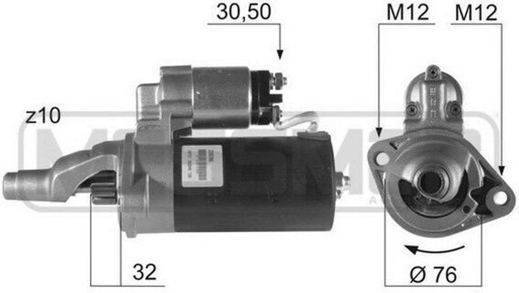 ERA 220206A Starter Anlasser 2kW für VW PASSAT Variant (3B6) 12V