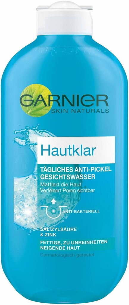 Garnier Hautklar Gesichtswasser Tägliche Anti-Pickel Produktbild 