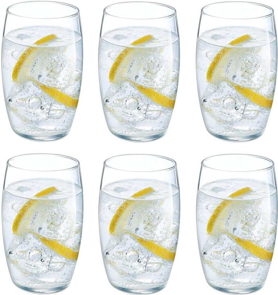 Luminarc Trinkglaser Versailles - 6x Stuck - Glas - 375 ml