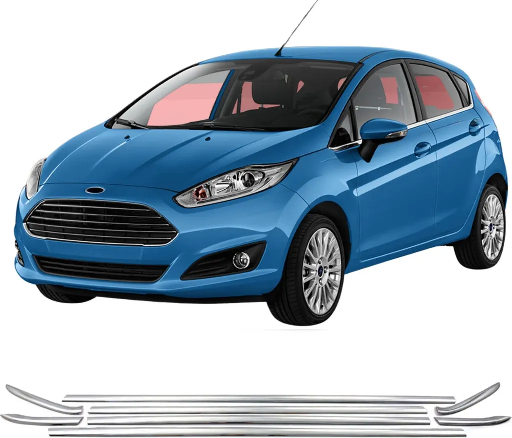Moulures de vitres inox chromé Ford Fiesta Mk7 2009-2017
