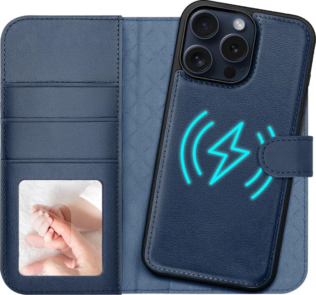 Custodia Business iPhone 15 Pro Max MagSafe RFID 2in1 Magnetica