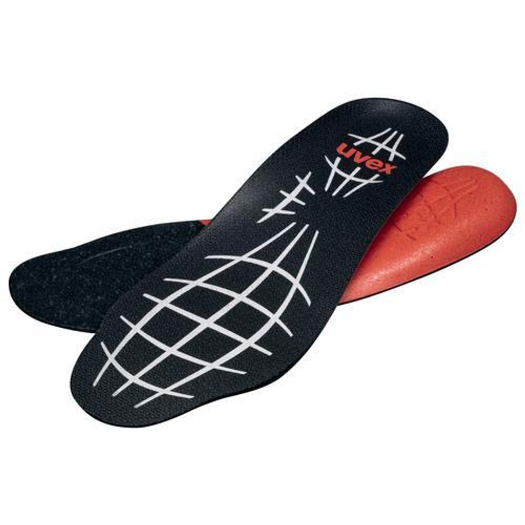 uvex Einlegesohle schwarz, rot, grau Weite 10 Gr. 43