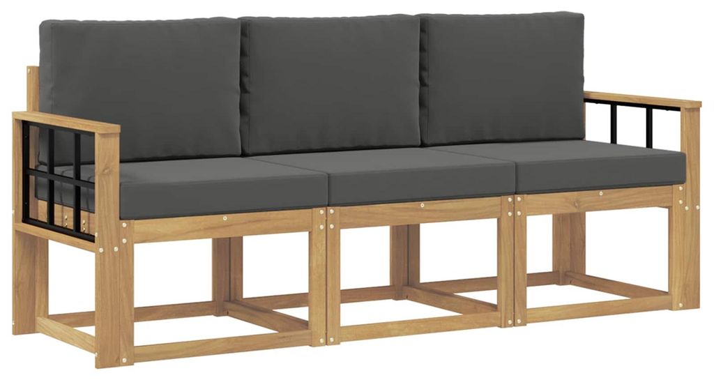 vidaXL Outdoor-Sofagarnitur 3 pcs