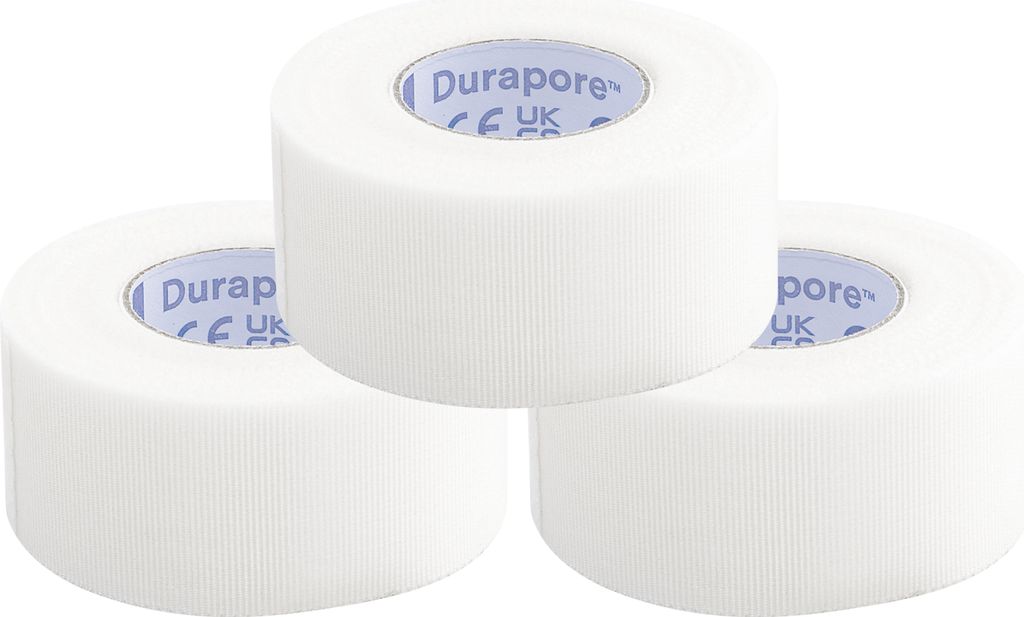 3M Durapore REF 1538-1 - Pflaster - 2,5cm x 9,1m - 3 Rollen Produktbild 
