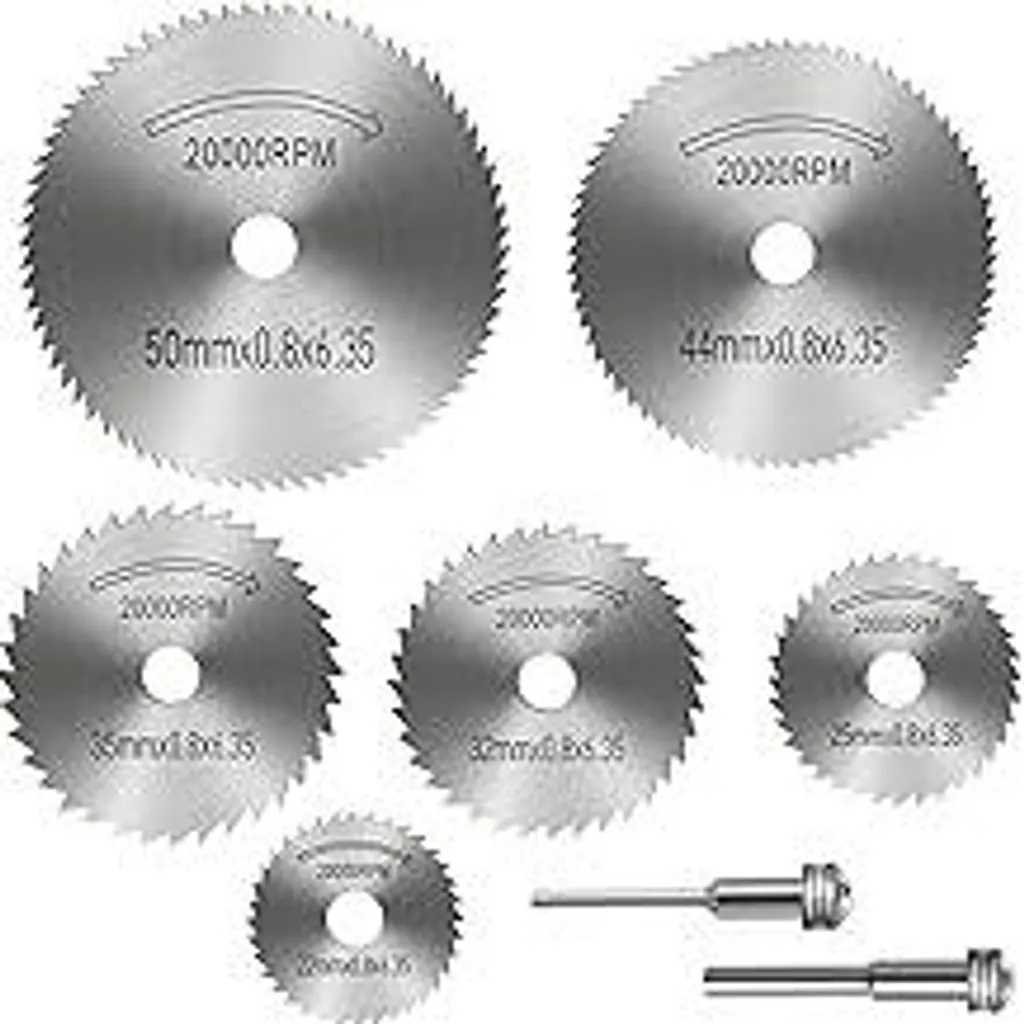 8 Lame HSS Mini Sega Circolare per Utensili Rotanti Multifunzione