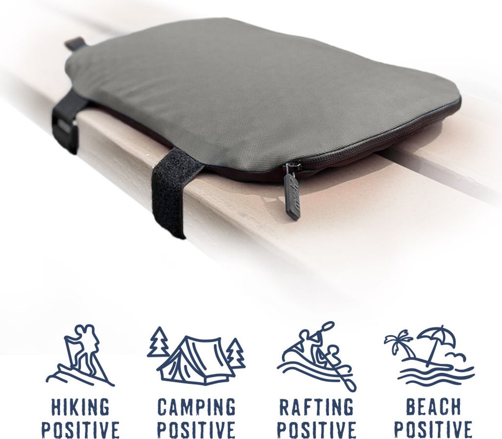 Mosh Kamper Outdoor-Sitzkissen, anthrazit/schwarz