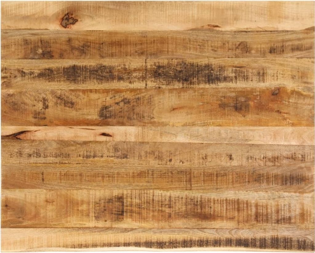 "im Sonderangebot"Tischplatte - elegantes Design - Schreibtischplatte - 110x80x3,8cm Baumkante Massivholz Raues Mangoholz DE563535 - Tischplatten