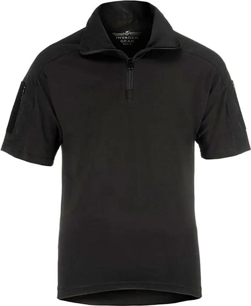 Invadergear Combat Kurzarm-t-shirt Schwarz L Herren,Damen Schwarz L
