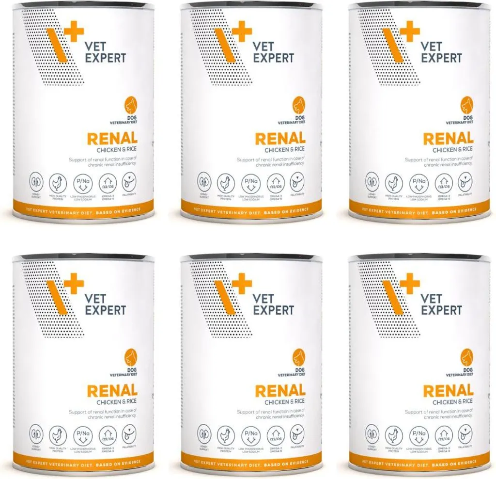Pâtée pour chien à digestion sensible VetExpert Poulet et Riz 6 x 400 g