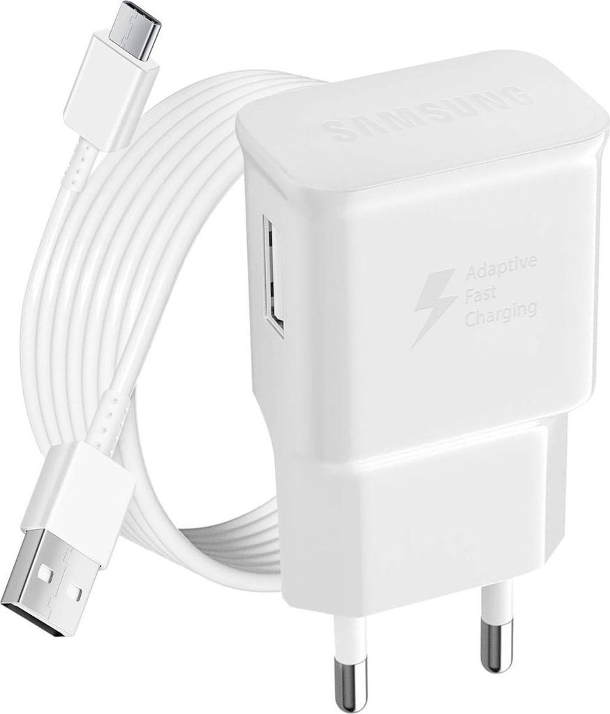 Samsung, Packung Netzladegerät Samsung 15W USB-A mit Kabel Produktbild 