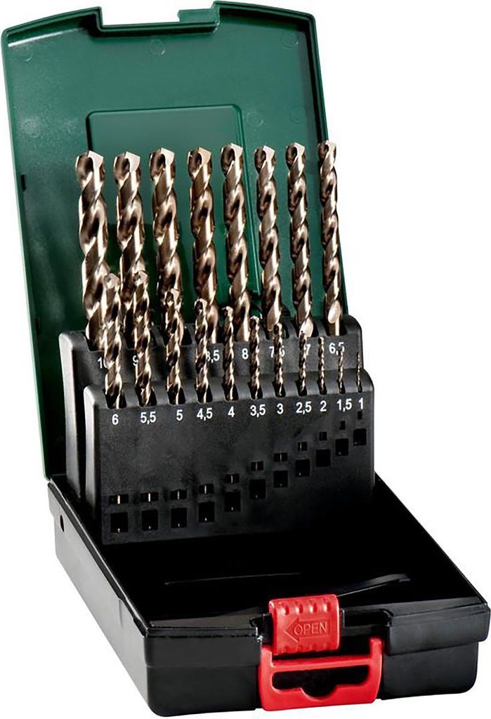 Metabo HSS-Co Kunststoffkassette SP, 19-tlg.