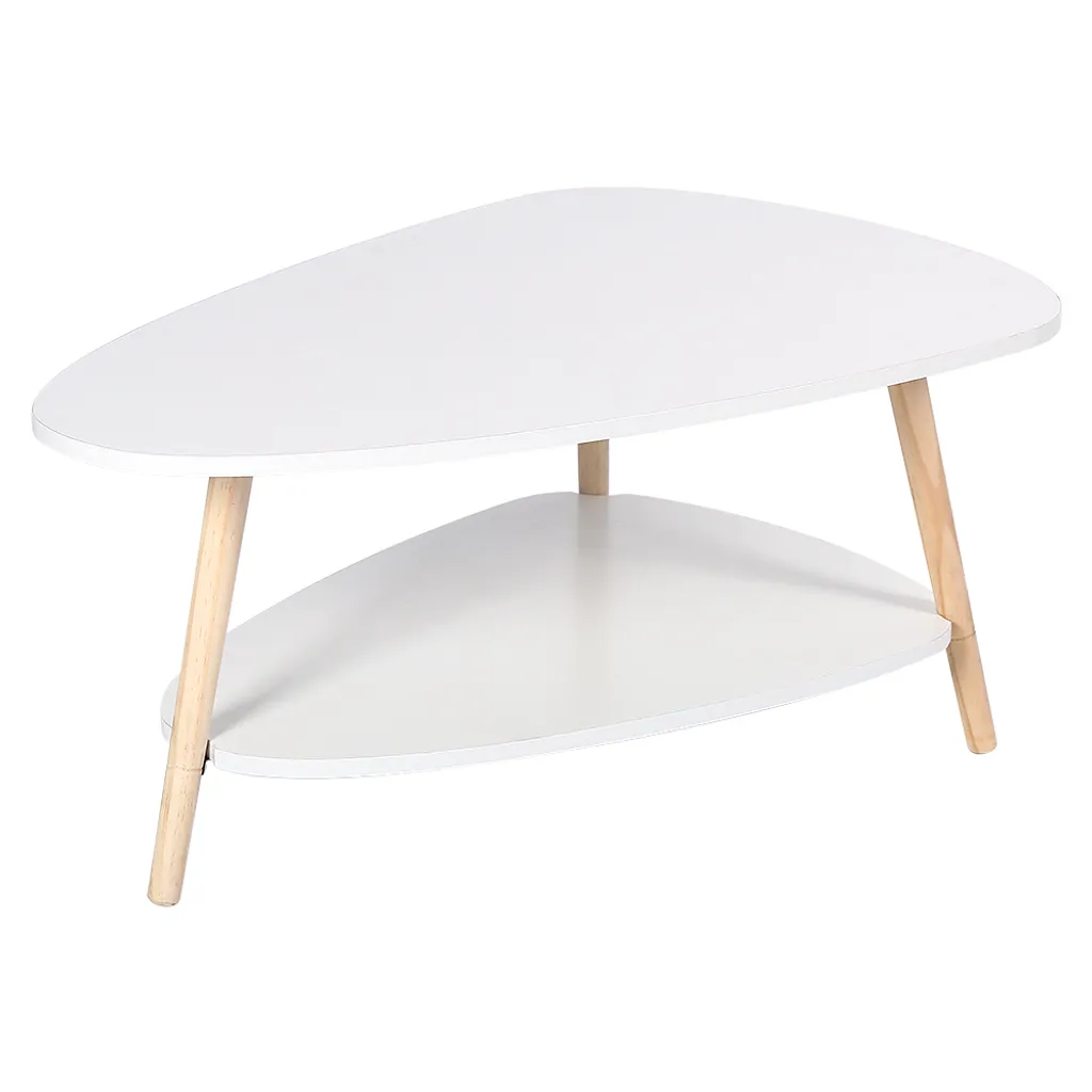 Table de thé blanche et table d'appoint polyvalente pour coin lecture - 6