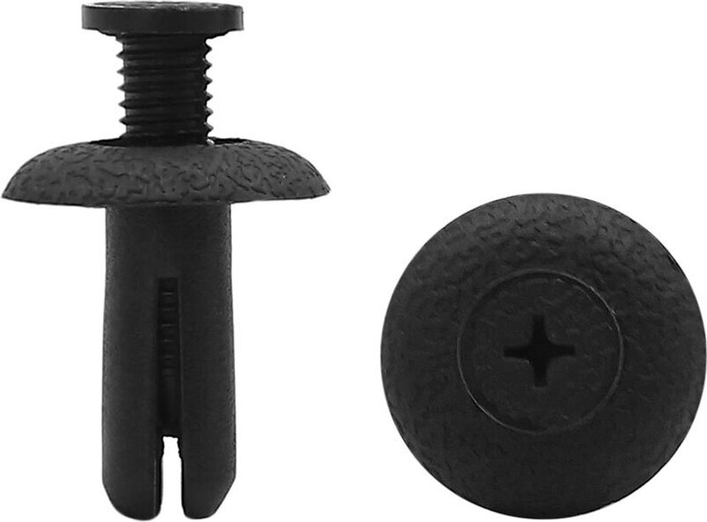 30 Stücke schwarze Kunststoff Bootsnieten Befestigungsklammern 8 mm x 21 mm x 21 mm