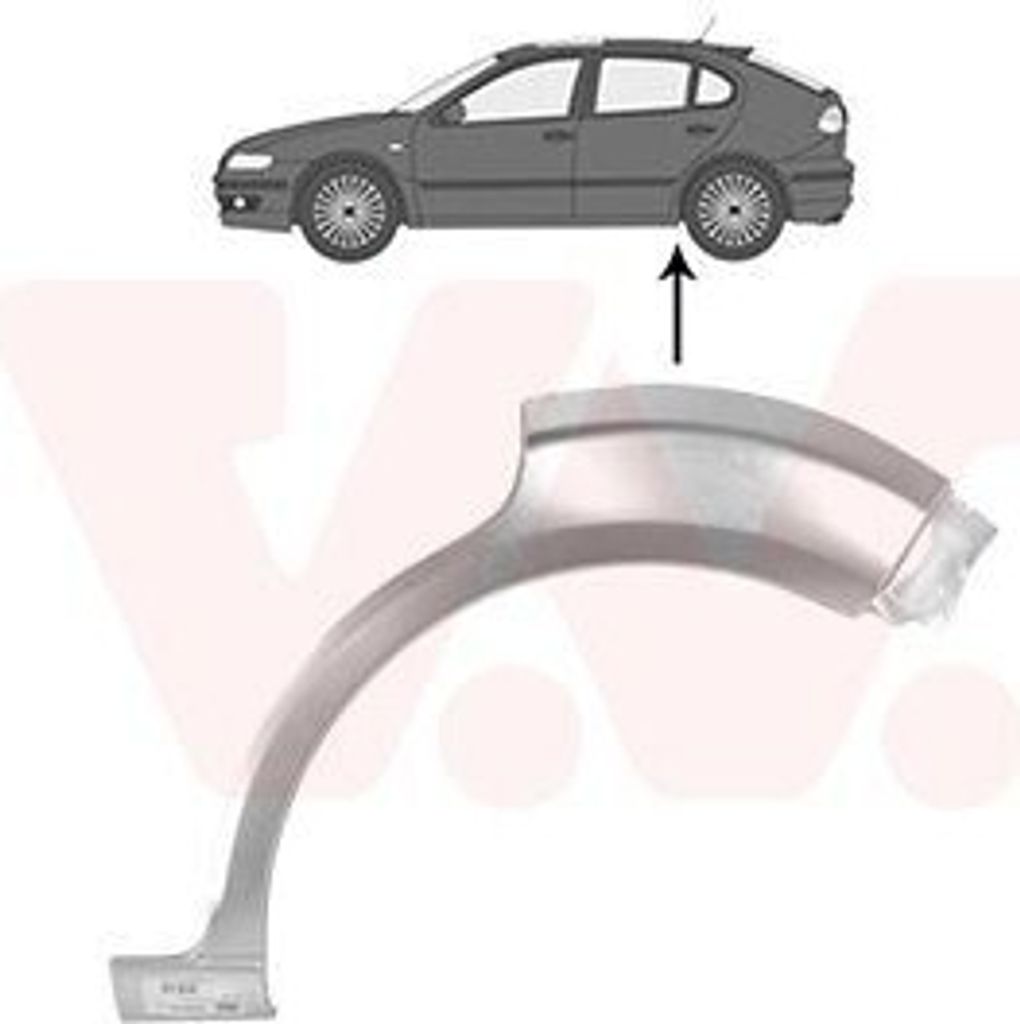 VAN WEZEL Seitenwand Reparaturblech für SEAT Leon Schrägheck (1P1)
