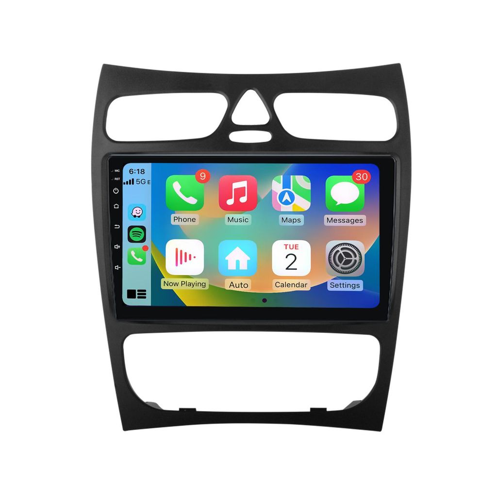 Autoradio Android 9'' 64GB per Mercedes CLK W209 Immagine del prodotto 