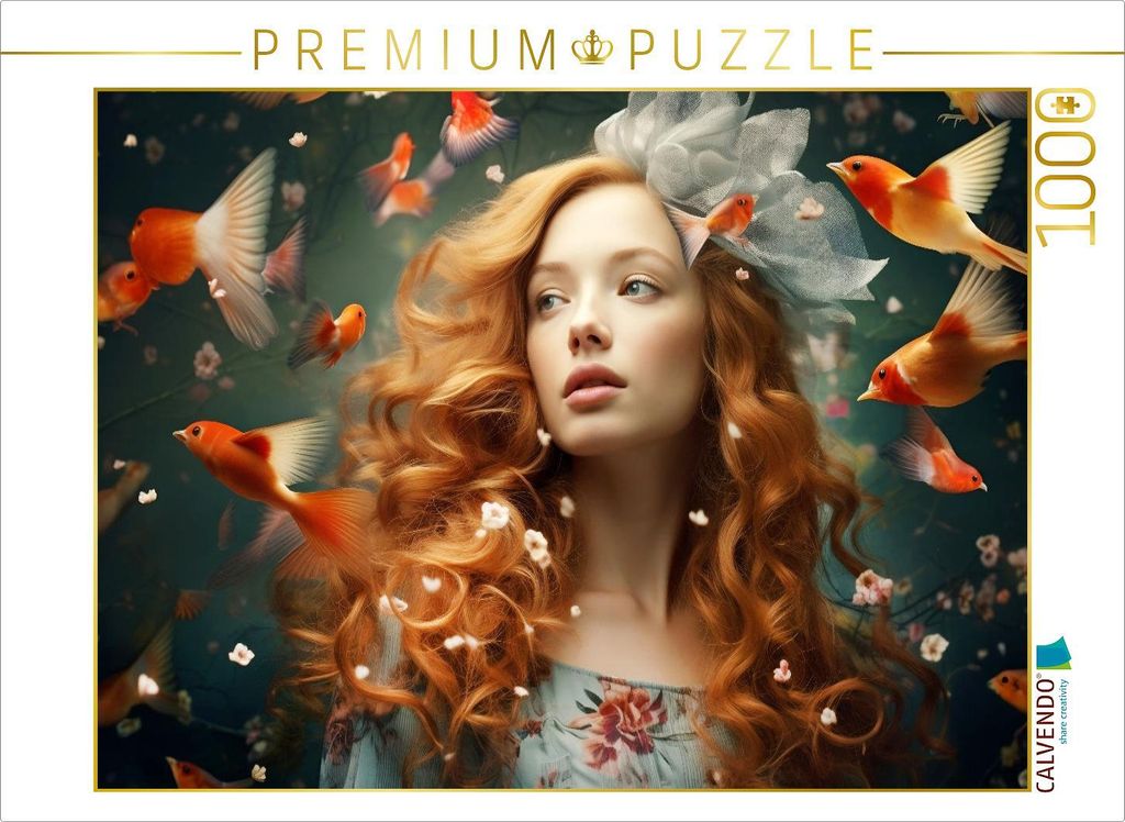 CALVENDO Puzzle Ein Motiv aus dem Kalender "Märchenhafte Fabelfrauen" | 1000 Teile Lege-Größe 64x48cm Foto-Puzzle für glückliche Stunden