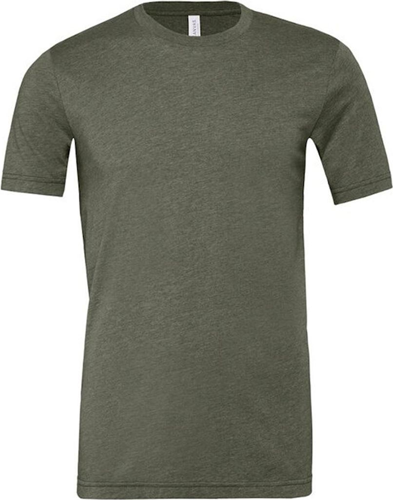 Bella + Canvas - "CVC" T-Shirt für Herren/Damen Uni kurzärmlig RW7144 (XS) (Militärgrün meliert)