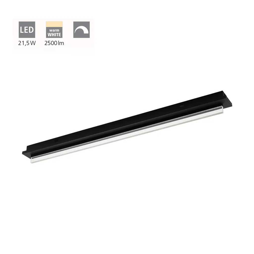 EGLO Spadafora Luminaire LED Noir et Blanc 3000K 2500 lm Moderne