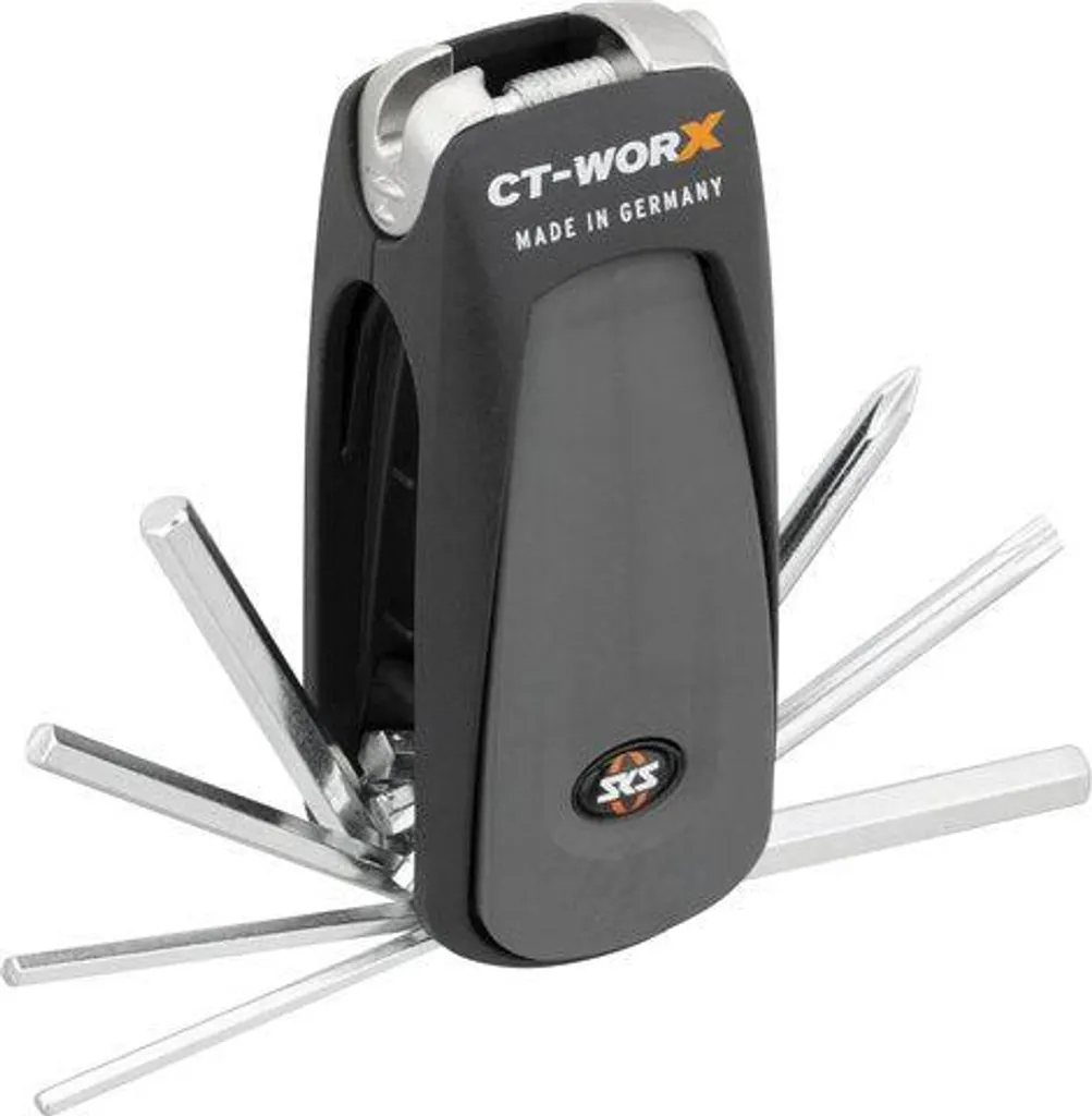 Mini outil SKS Bike Tool CT-WORX en acier chrome-vanadium multi-usage