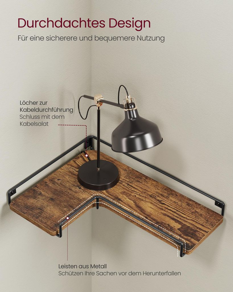 VASAGLE Eckregal, 2er Set L-förmig , Wandregal, Industrie-Design, für Wohnzimmer,schwarz SLL831B22 ab 17,99 € (August 2026 VASAGLE Eckregal, 2er Set L-förmig , Wandregal, Industrie-Design, für Wohnzimmer,schwarz SLL831B22 ab 17,99 € (August 2026