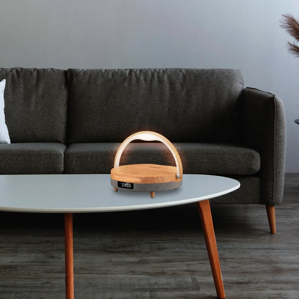 Réveil Bluetooth avec Chargeur Induction pour Table de Nuit Connectée - 3