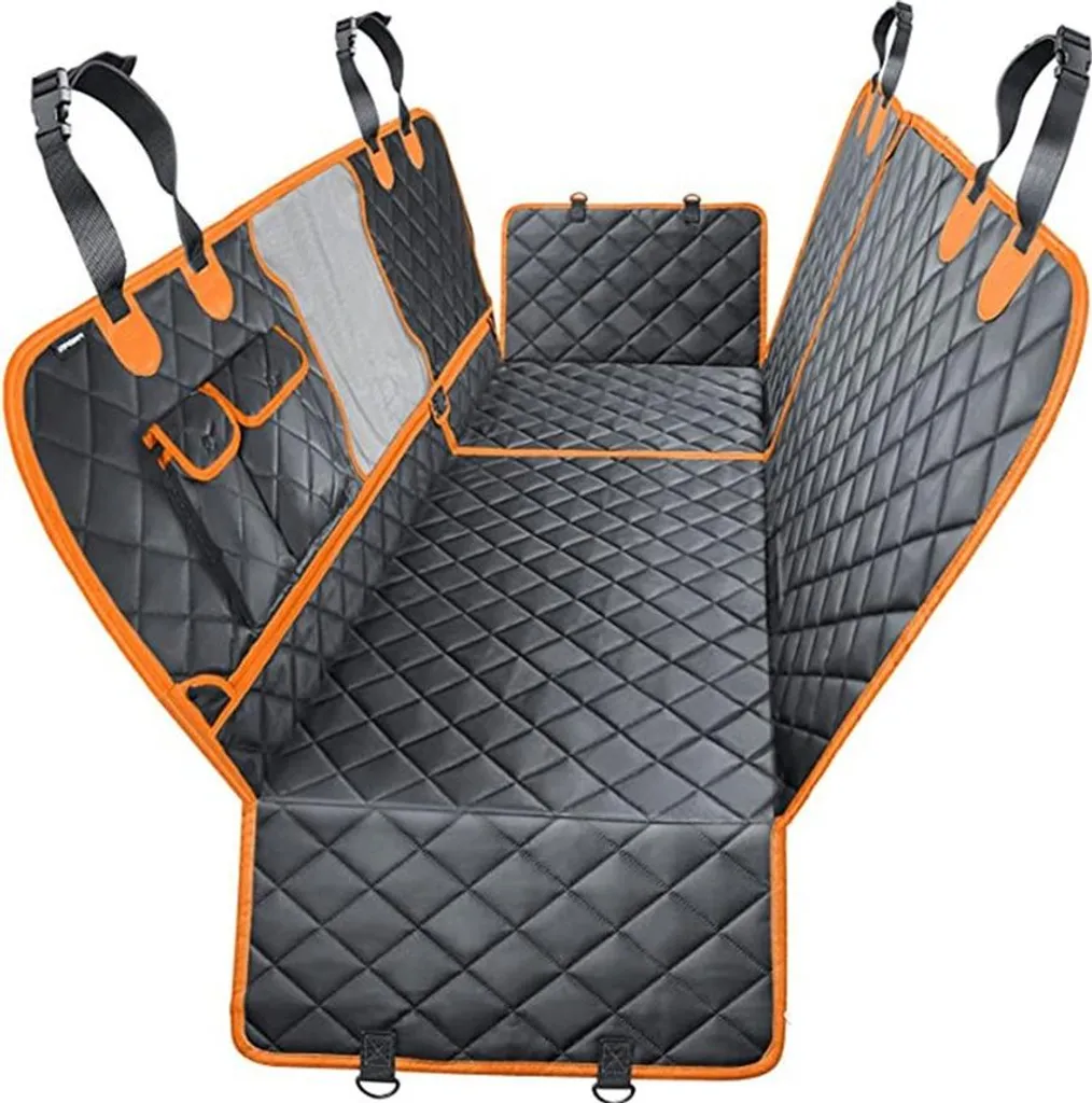 INF Coprisedile Posteriore Auto - Tappetino 4-in-1 per Cani, Impermeabile