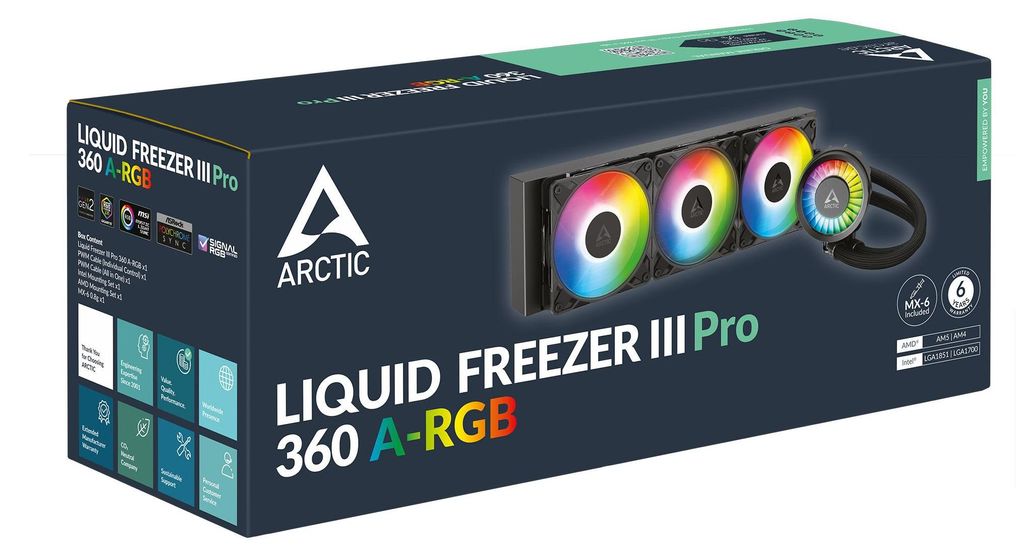 Arctic ACFRE00184A ARCTIC WAK Liquid Freezer Pro III 360 Imagen del producto 