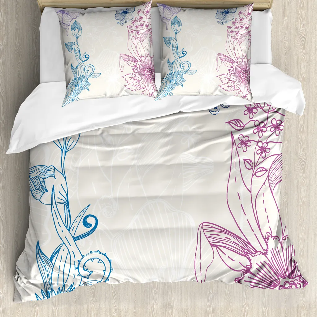 Offerta Copripiumino ABAKUHAUS 155x220cm Antiacaro Floreale