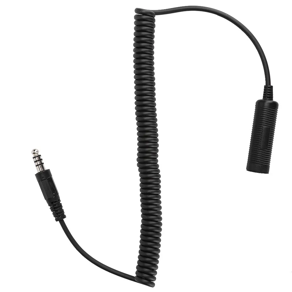 Câble d'Extension Audio pour Casque d'Hélicoptère avec Prise Militaire - 4